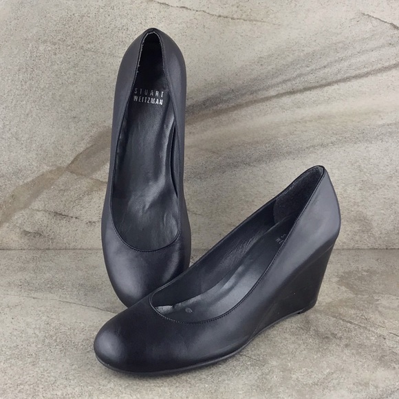 Stuart Weitzman Shoes - Stuart Weitzman Round Toe Wedge Pumps